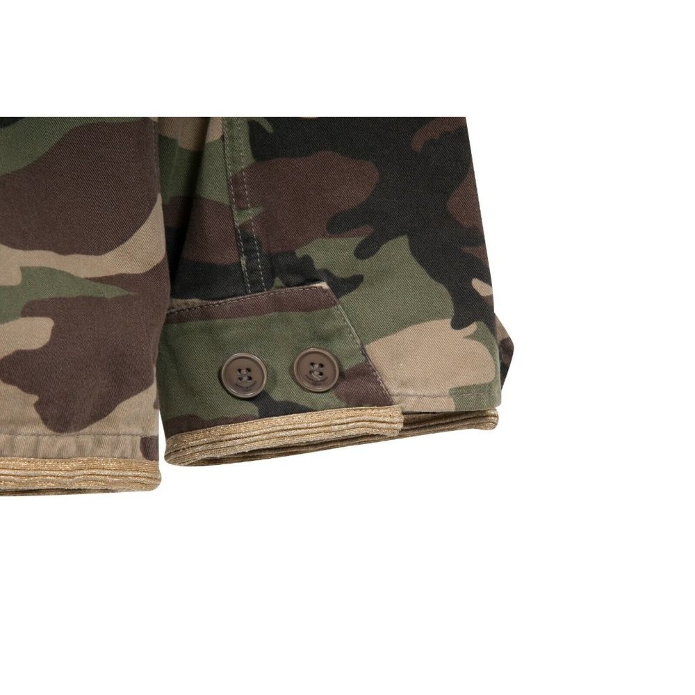 Saint Laurent Men's SS15 Gold Trimmed M65 Military Camo Field Jacke Coat Size 48 - Picture 8 of 10